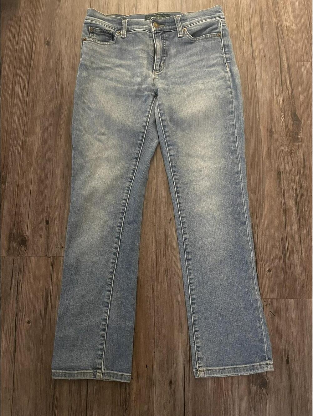 Lauren Jeans Co. Ralph Lauren Women Petite 2P Blue Straight